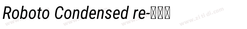 Roboto Condensed re字体转换